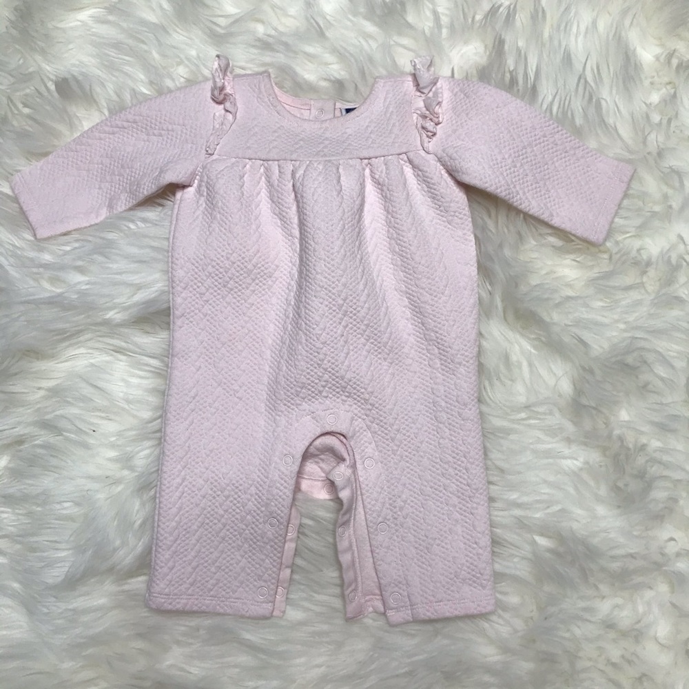 ! Janie & Jack soft pink onesie 0-3 months
